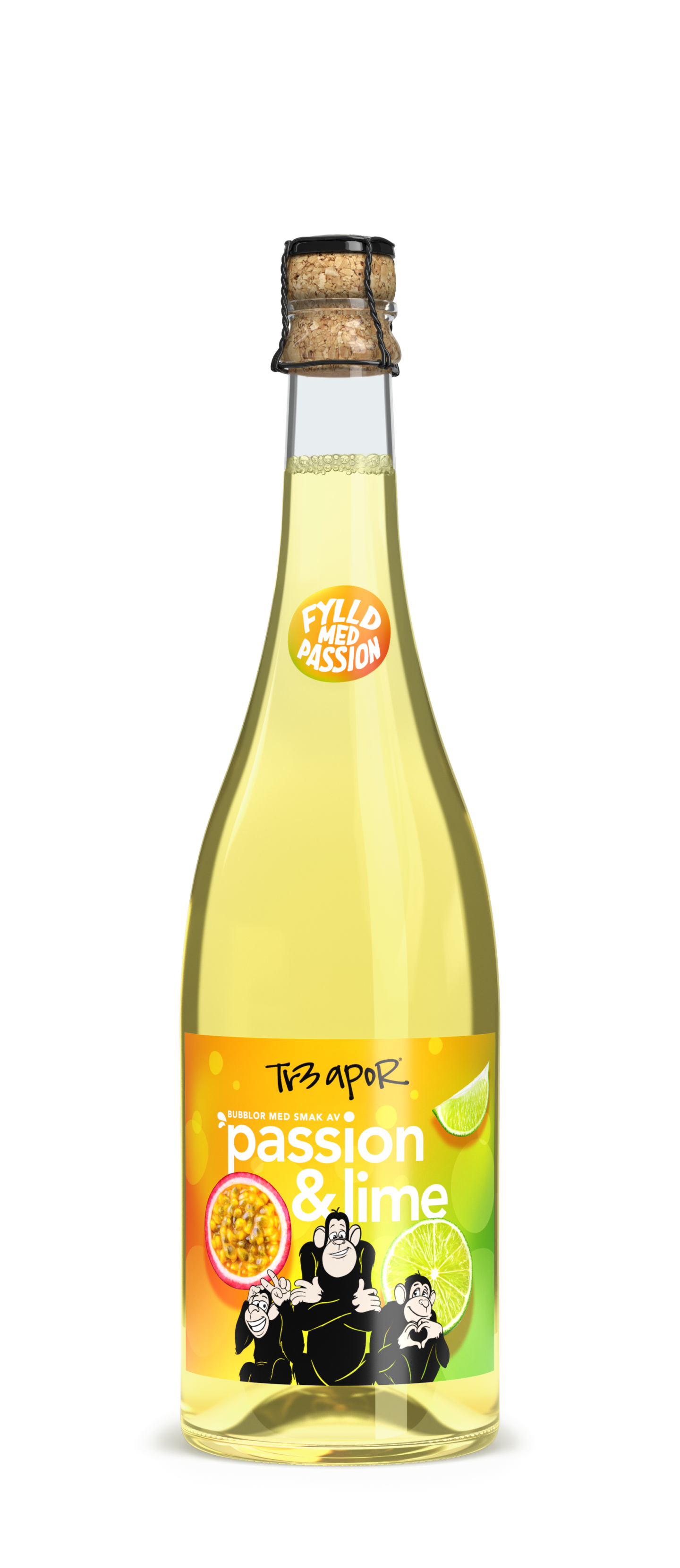 Thr3 Monkeys Sparkling Passion & Lime