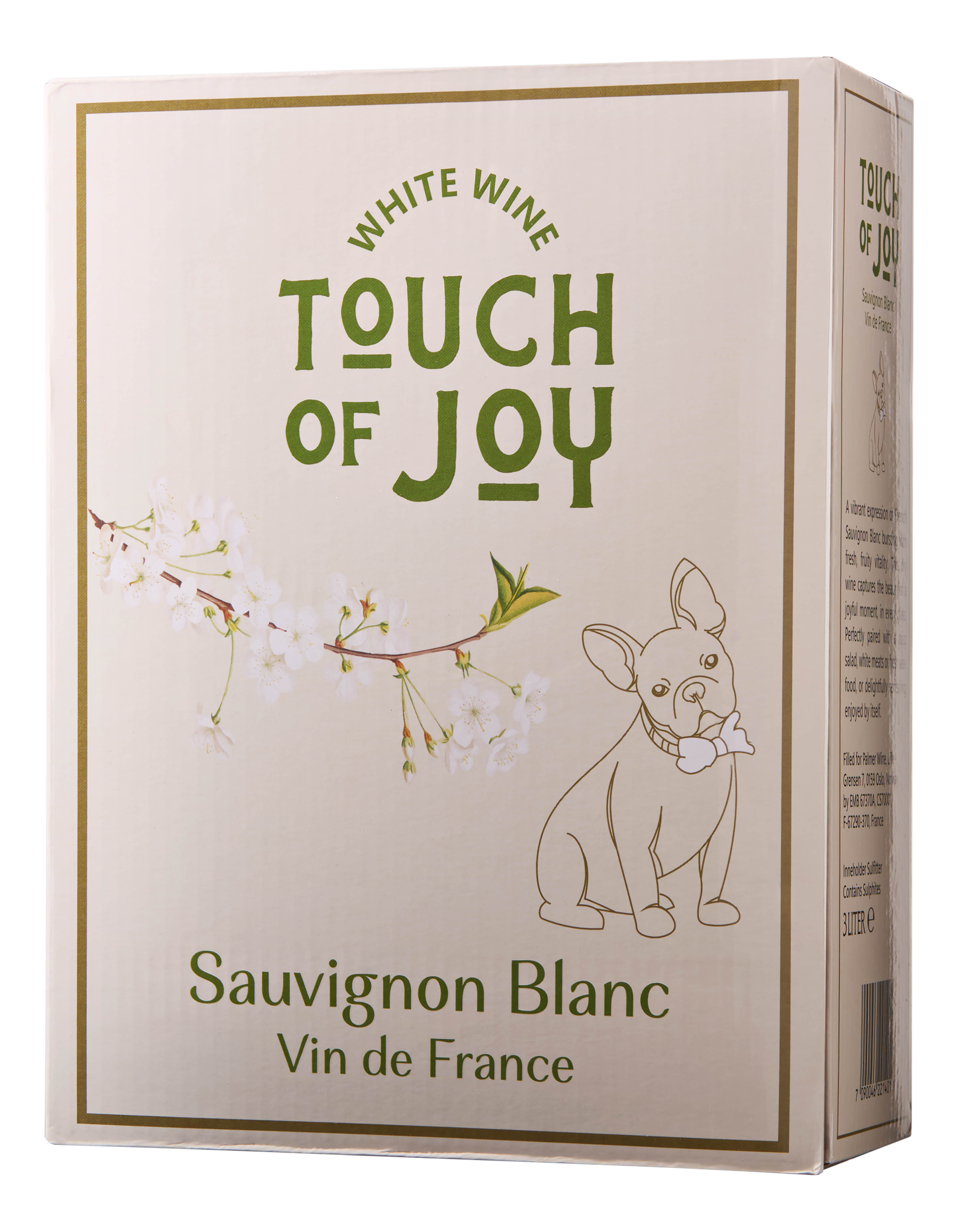 Touch of Joy French Sauvignon Blanc (BIB)